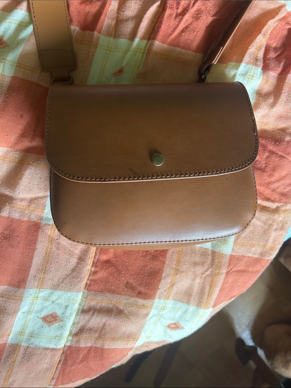 Joe Fresh Tan Crossbody Saddle Bag
